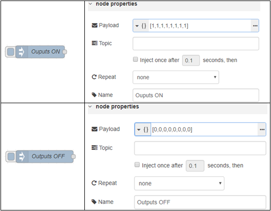 Inject Node configuration